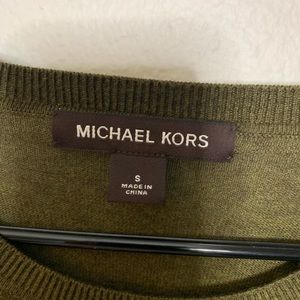 Michael Kors olive green size small sweater